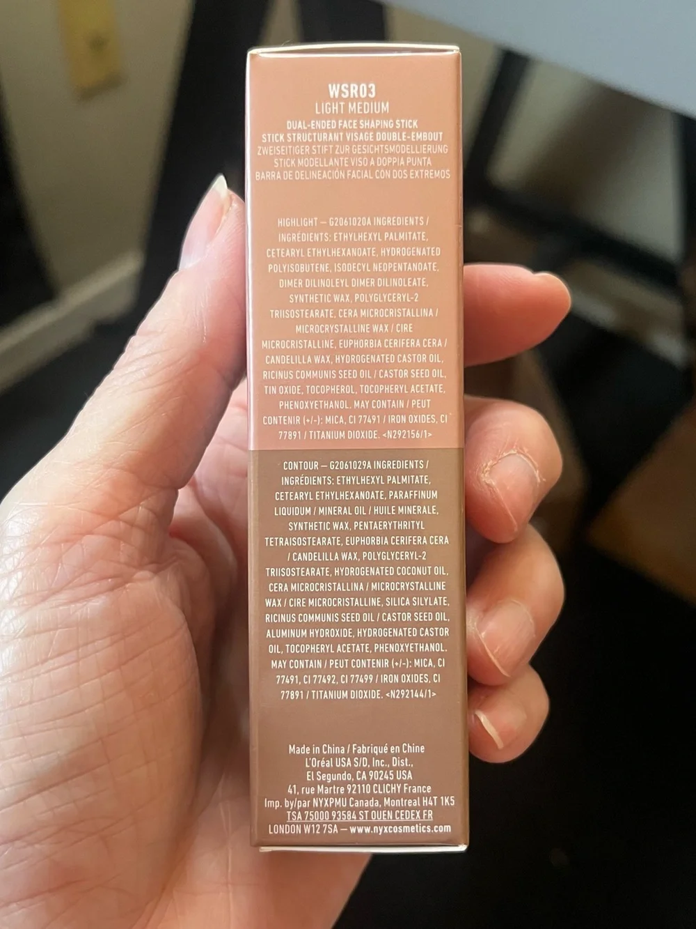 NYX Professional Wonder Stick Dual Stick Light Medium WSR03 NIB Full Size